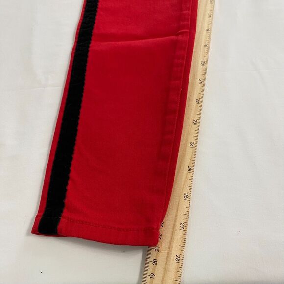 NWT Velvet Heart Francescas Hallie Red Black Velvet Racer‎ Stripe Jeans Size 27 - Picture 12 of 16